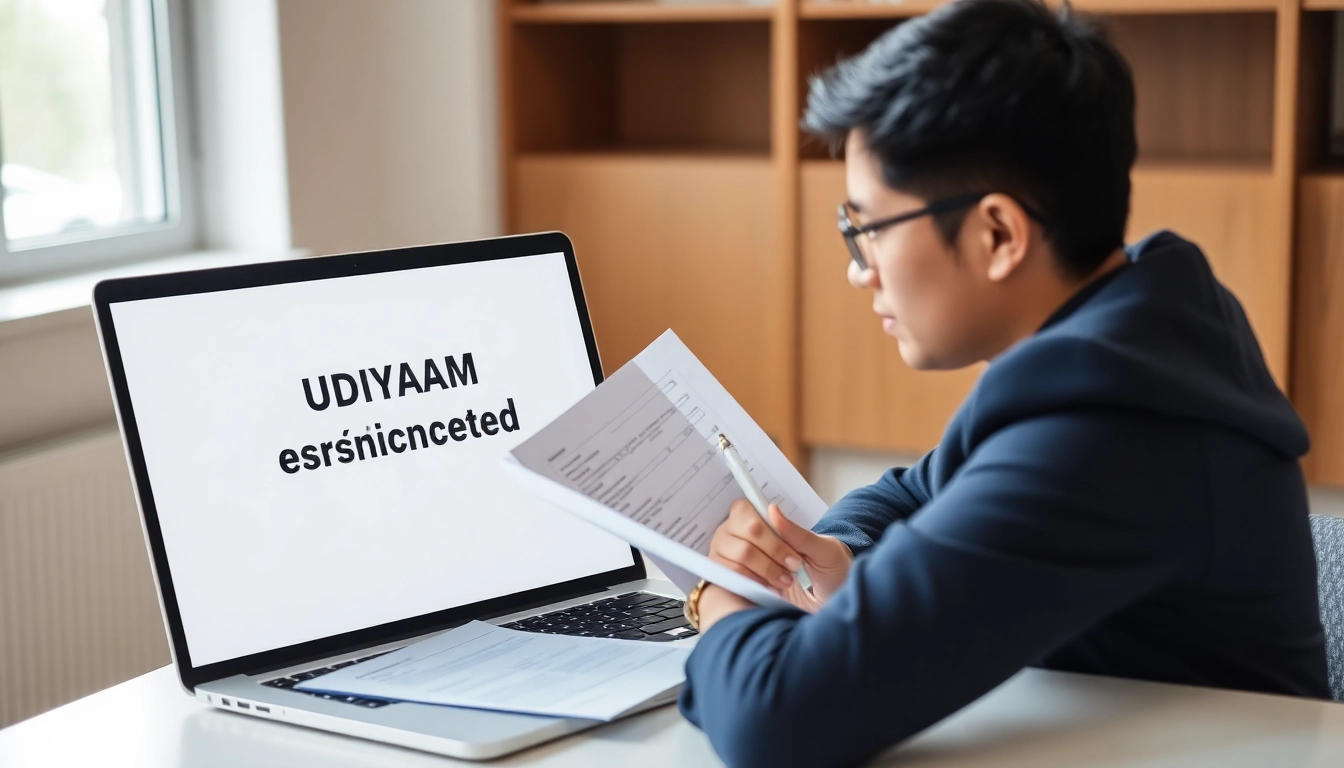 Step-by-step guide to udyam registration online with documents upload and secure submission process for MSMEs.