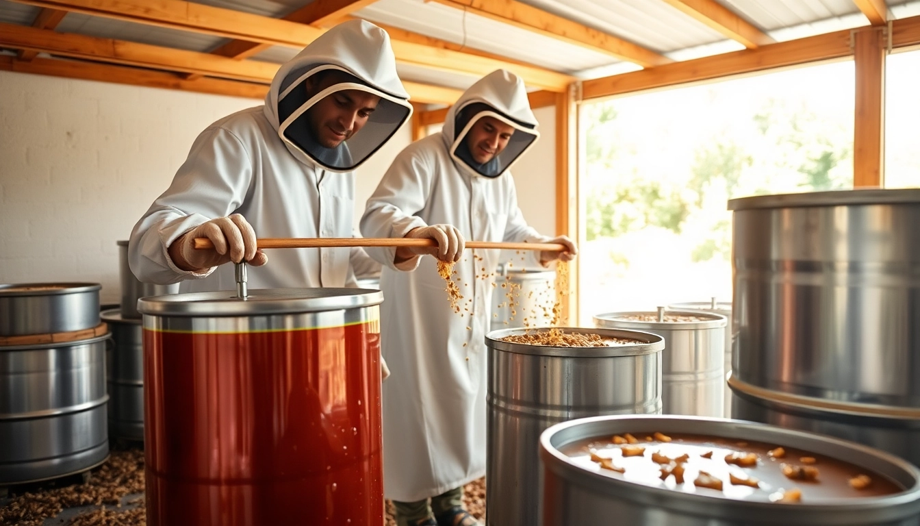 Shop for the tienda del apicultor-apidroches with stainless steel drip supports and honey drums