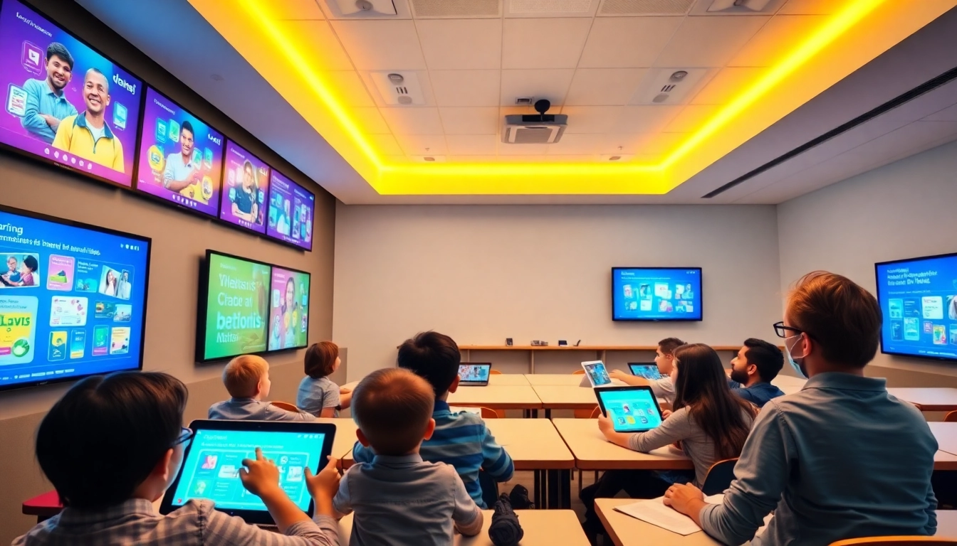 An educator uses a laptop to create personalized lessons on an EdTech AI platform in a bright,